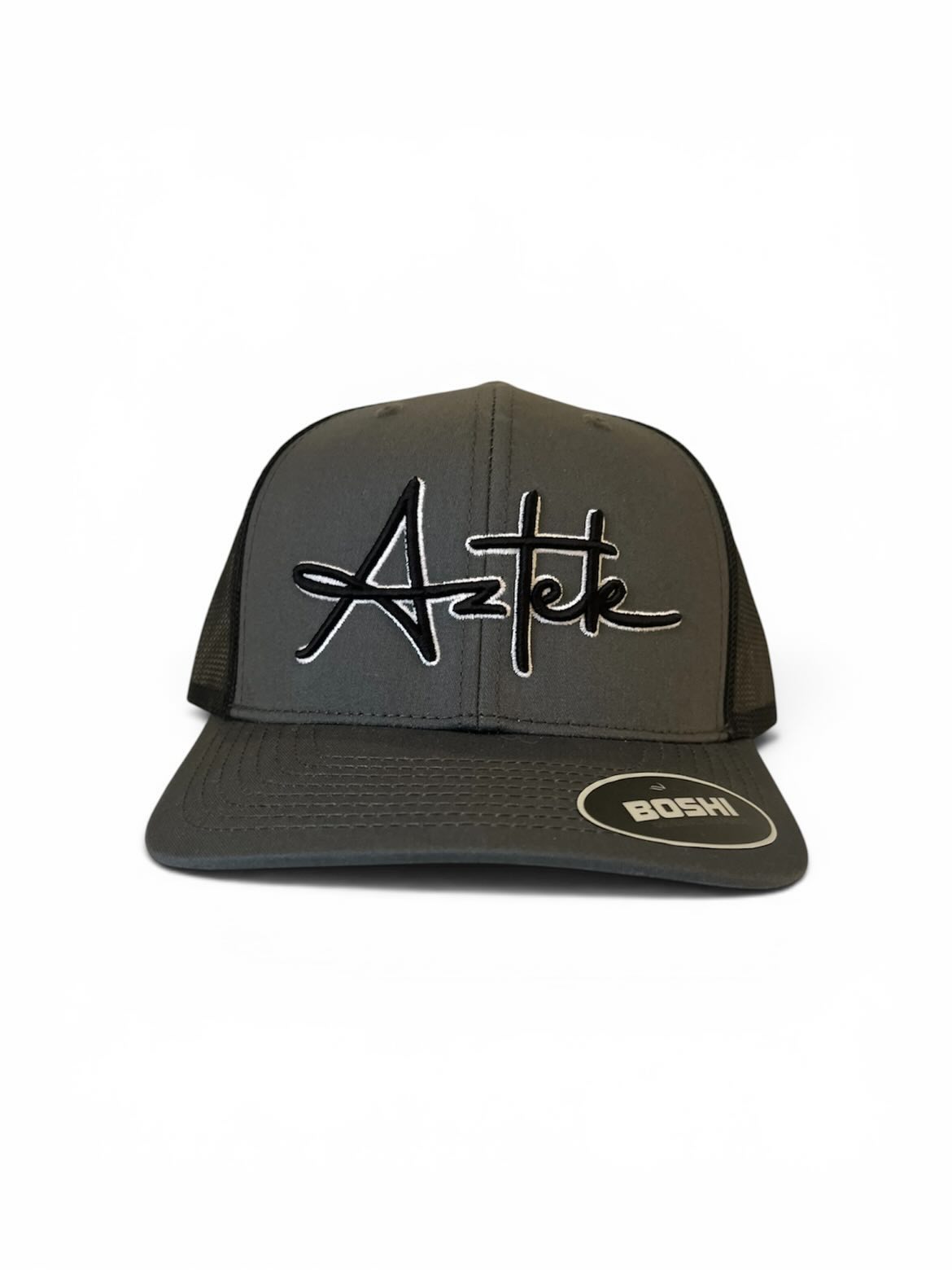 Script Trucker Cap Grey/Black